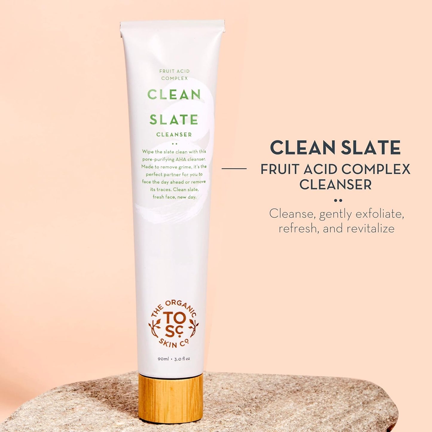 The Organic Skin Co Organic Clean Slate Cleanser Fruit Acid Complex 90ml - Cutprice Online