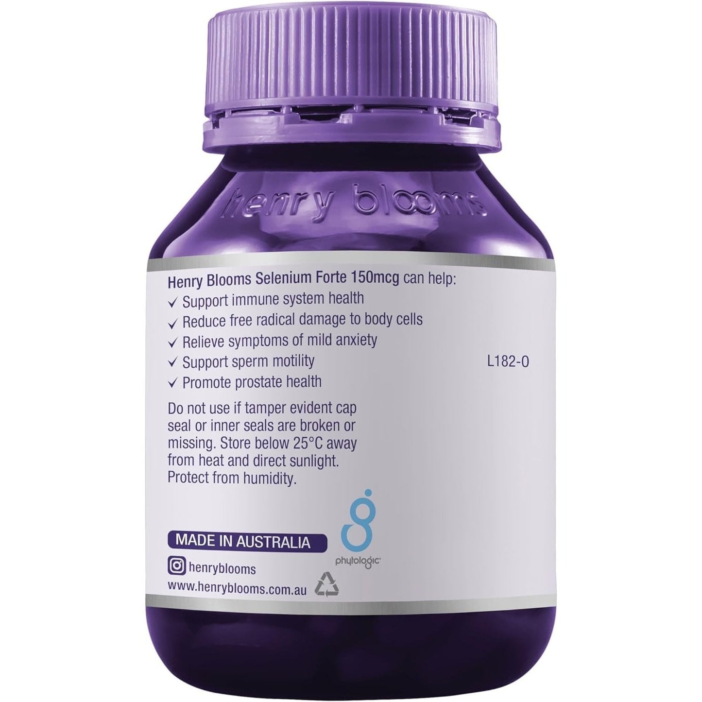 Henry Blooms Selenium Forte 150mcg 90c - Cutprice Online