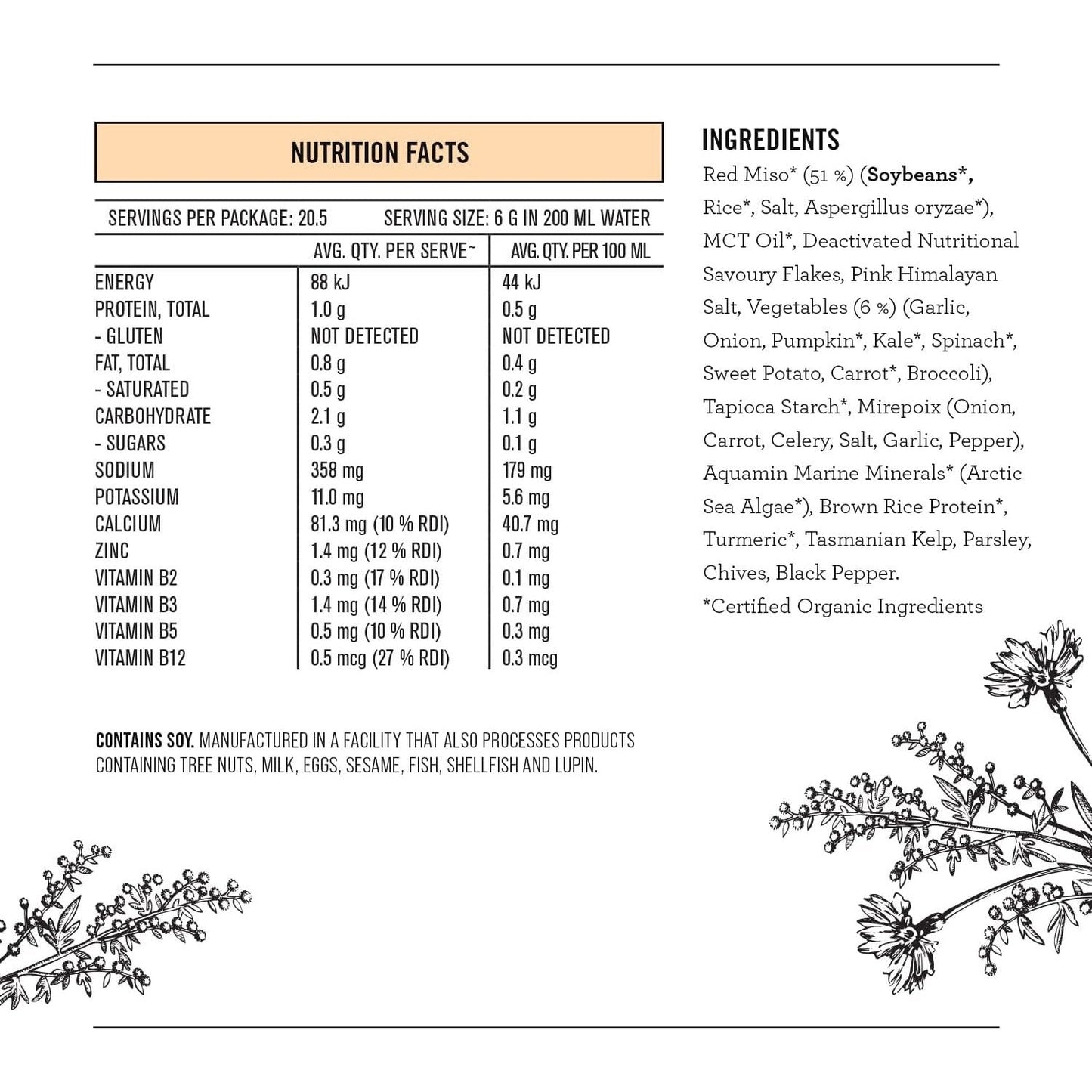Nutra Organics Broth Vegetable Miso Ramen 125g - Cutprice Online