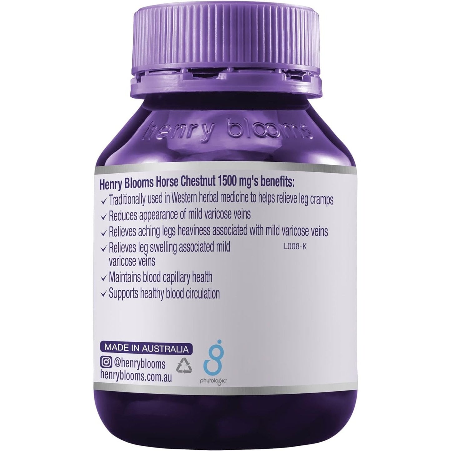 Henry Blooms Horse Chestnut 1500mg 90c - Cutprice Online