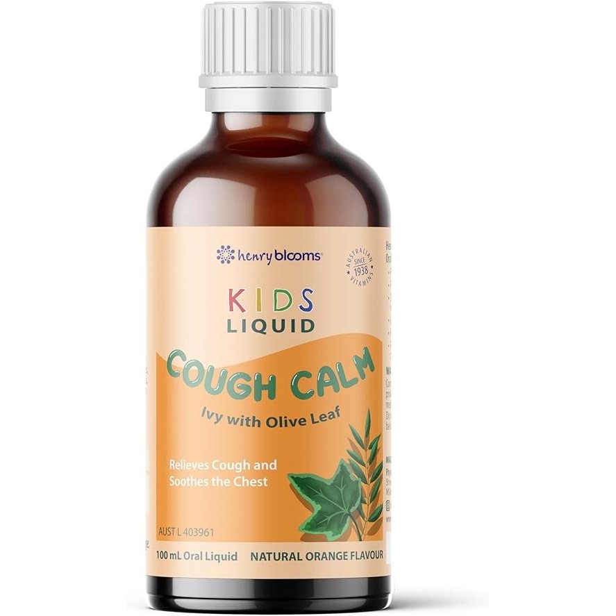 Henry Blooms Kids Liquid Cough Calm Ivy with Olive Leaf Orange 100ml - Cutprice Online