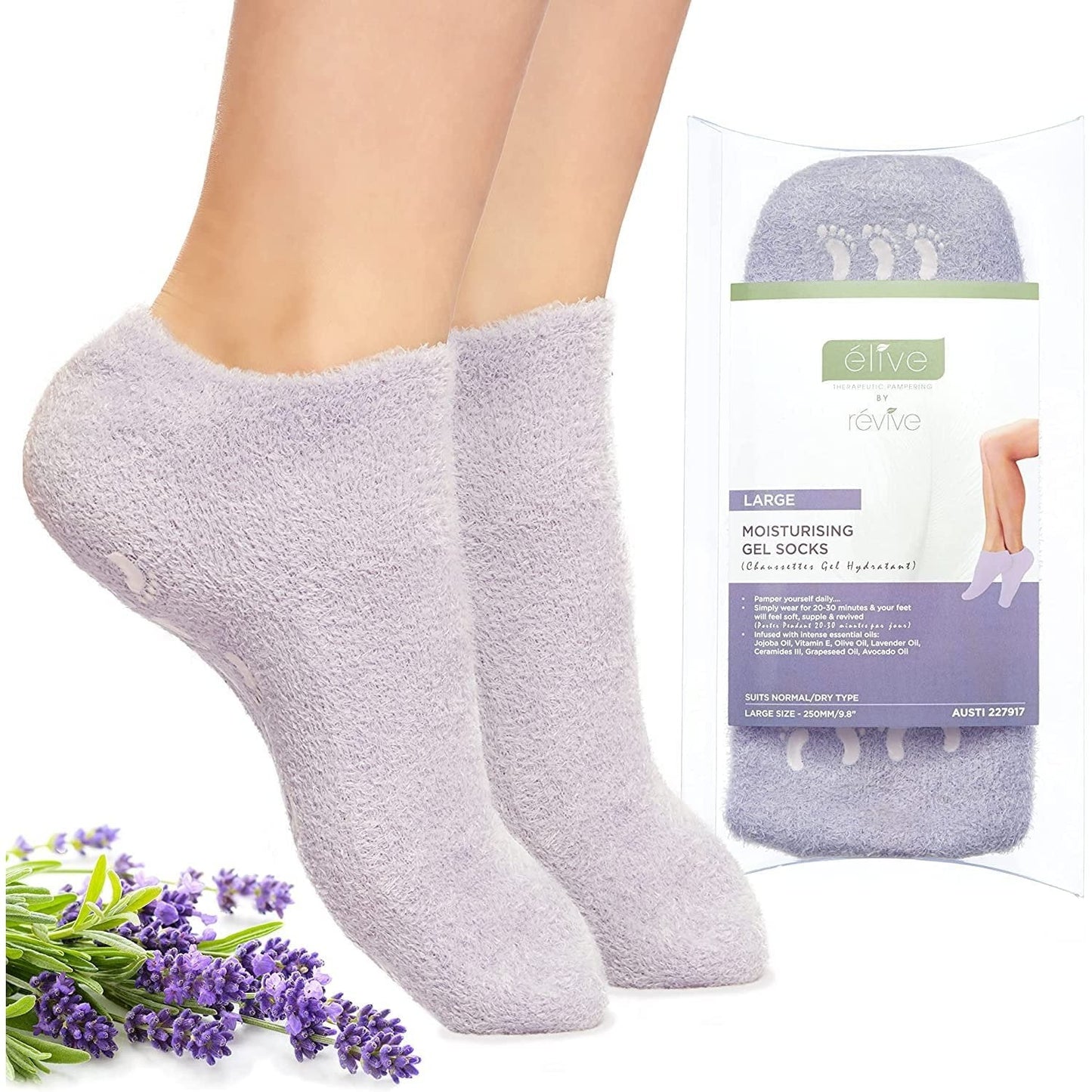 Élive by Révive Large Moisturising Gel Socks - Cutprice Online