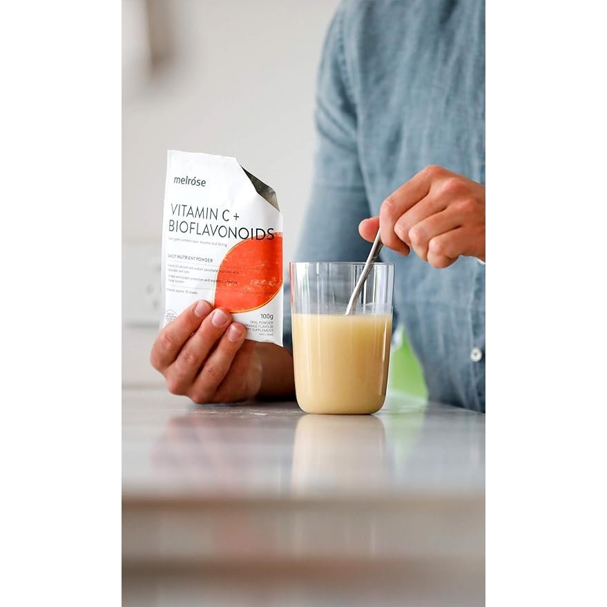Melrose Vitamin C Plus Bioflavonoids Orange Flavoured 100g - Cutprice Online