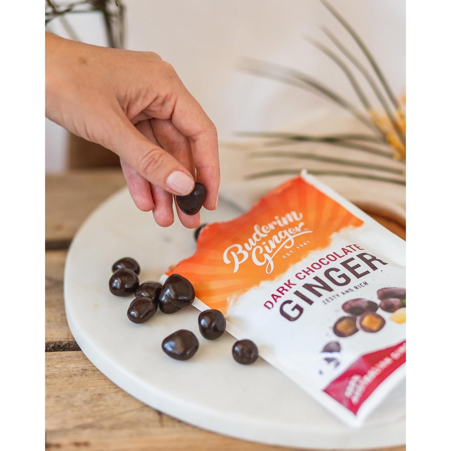 Buderim Ginger Dark Chocolate Ginger Zesty and Rich 125g - Cutprice Online