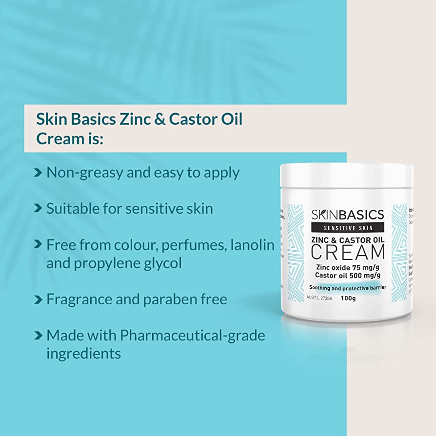Skin Basics Zinc & Castor Oil Cream 500g - Cutprice Online