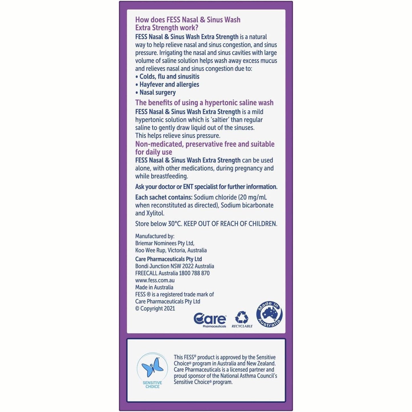 Fess Sinu Cleanse Starter Kit - Cutprice Online