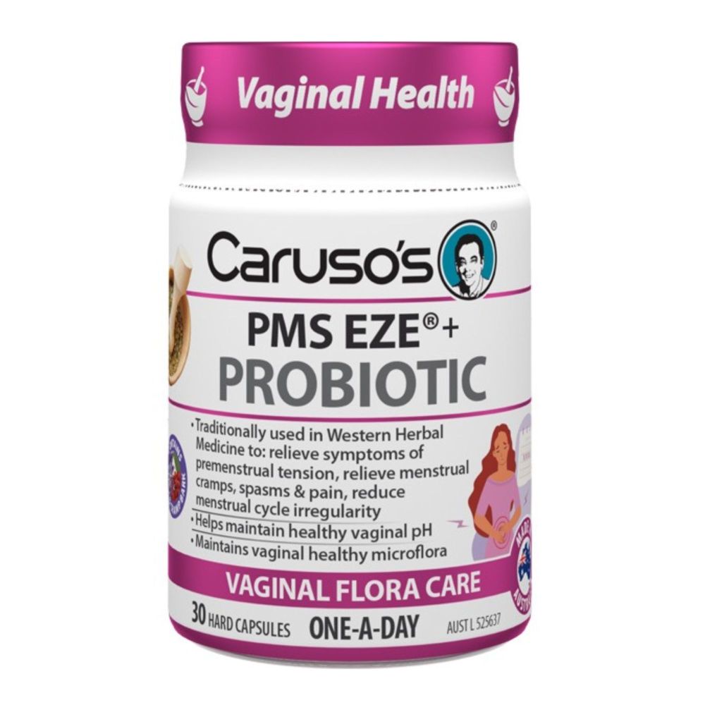 Caruso's PMS EZE + Probiotic 30 Caps