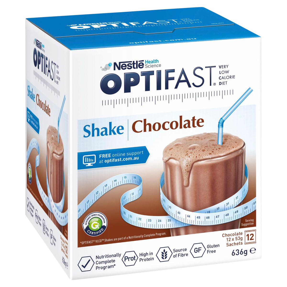 Optifast VLCD Shake Chocolate 12 x 53g - Cutprice Online