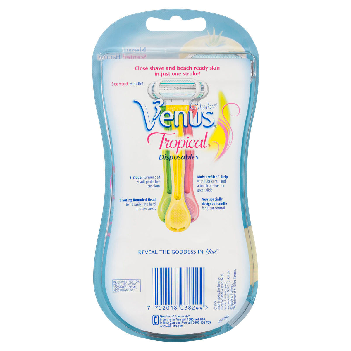 Gillette Venus Tropical Disposable 3 Pack - Cutprice Online