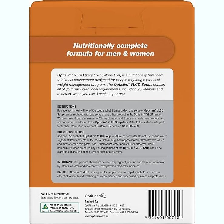 OPTISLIM VLCD PUMPKIN SOUP 7X55G - Cutprice Online