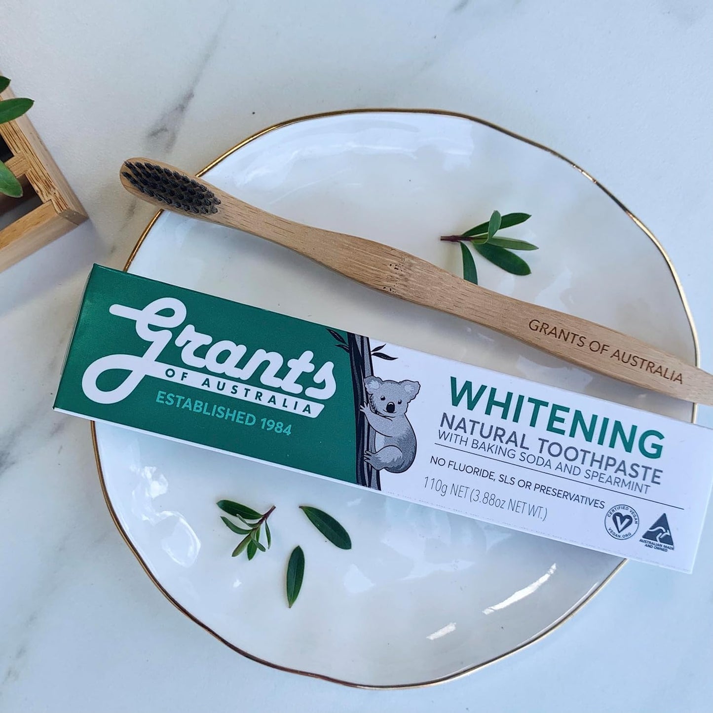 Grants Of Australia Natural Toothpaste Whitening with Baking Soda & Spearmint 110g - Cutprice Online