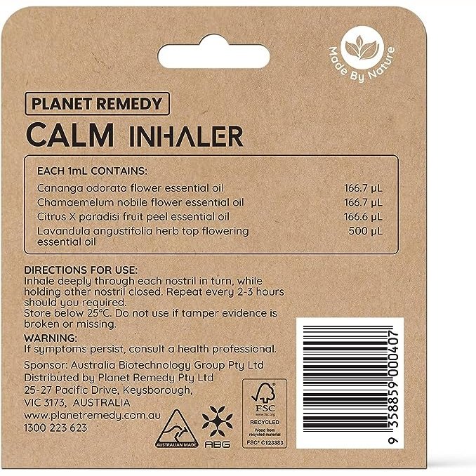 Planet Remedy Calm Inhaler 1ml - Cutprice Online