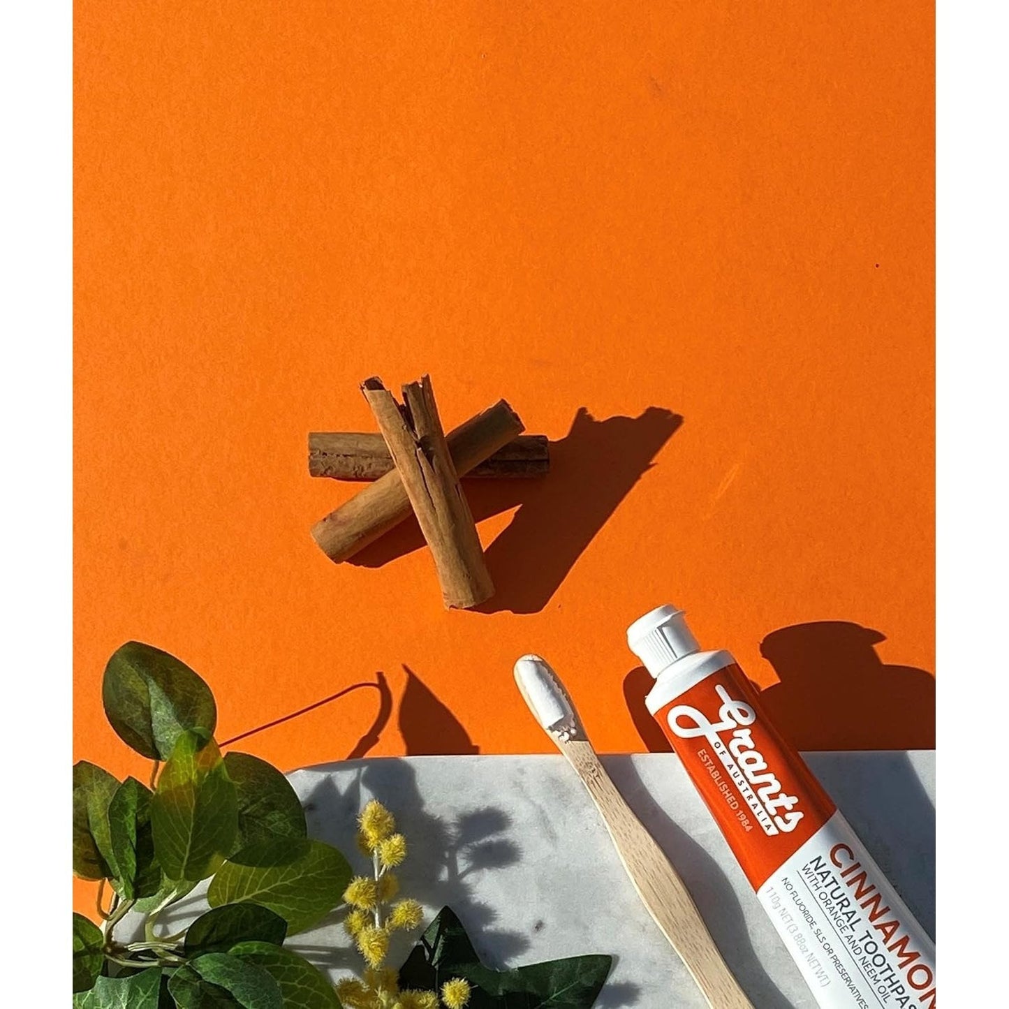 Grants Of Australia Natural Toothpaste Cinnamon with Orange & Neem Oil 110g - Cutprice Online