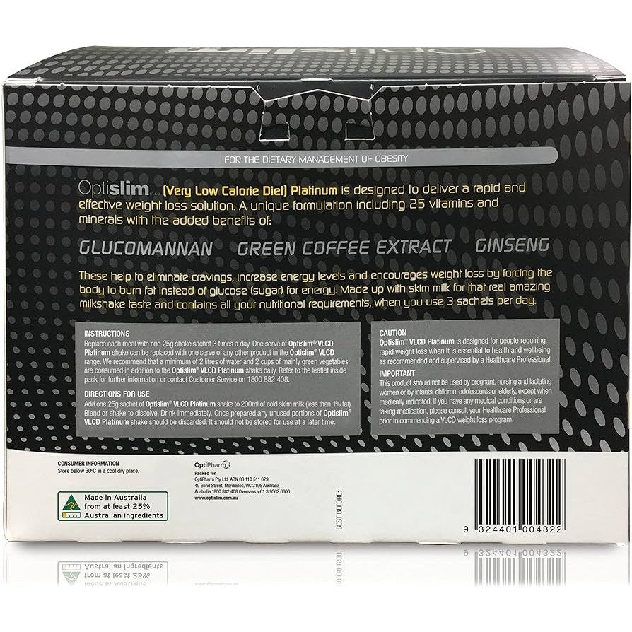 Optislim VLCD Platinum Salted Caramel 21x25g - Cutprice Online