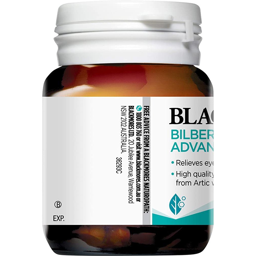 Blackmores Bilberry Eye Support Advanced 30 Tablets - Cutprice Online