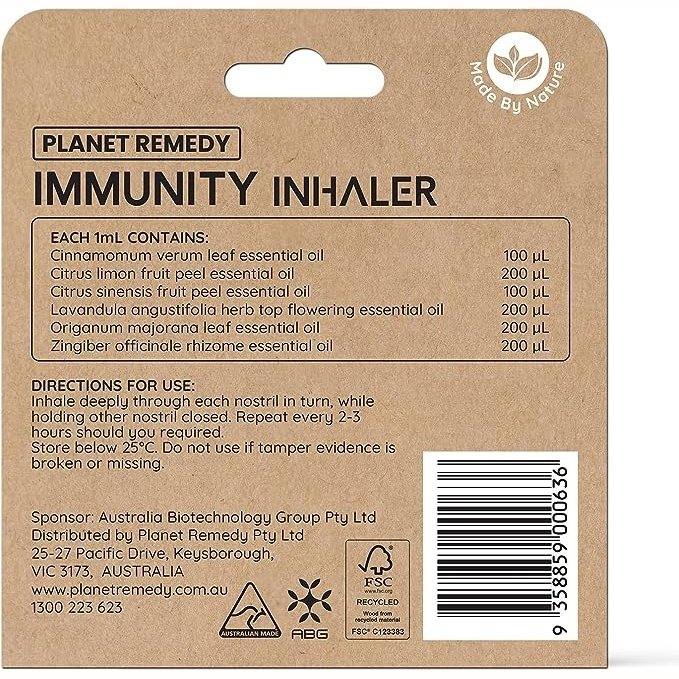 Planet Remedy Immunity Inhaler 1ml - Cutprice Online