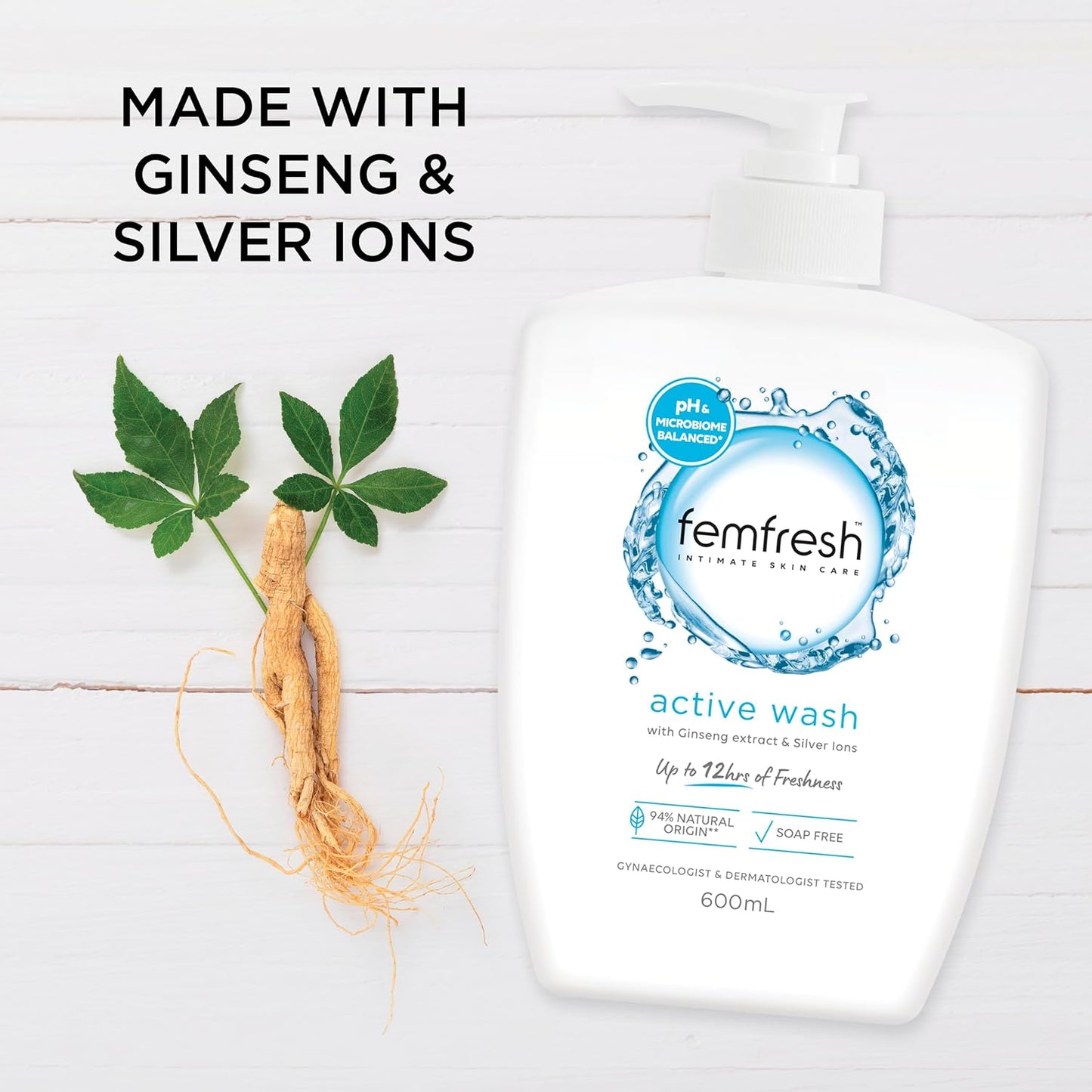 Femfresh Deodorising Active Intimate Wash 600ml