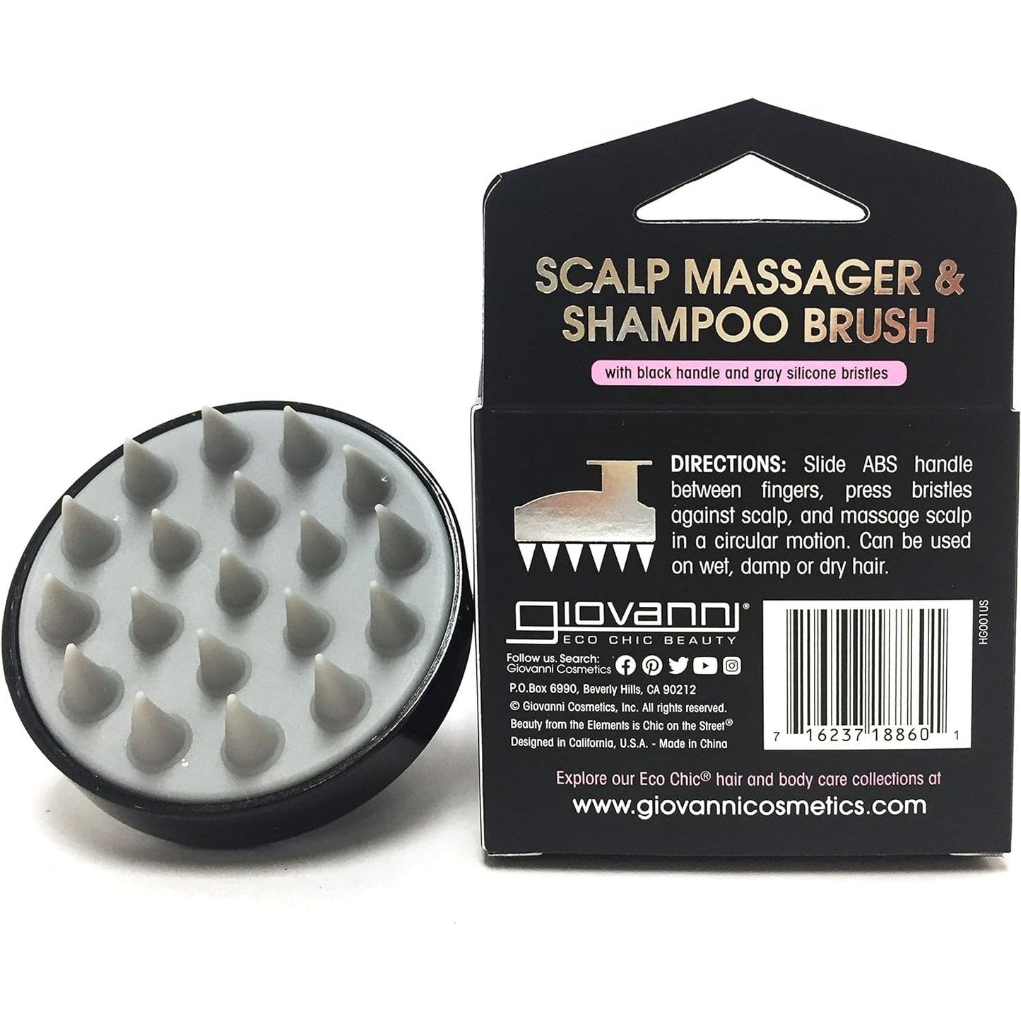 GIOVANNI Scalp Massager & Shampoo Brush - Cutprice Online