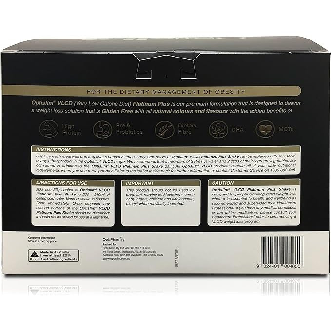 Optislim VLCD Platinum PLUS Vanilla 18x53g - Cutprice Online