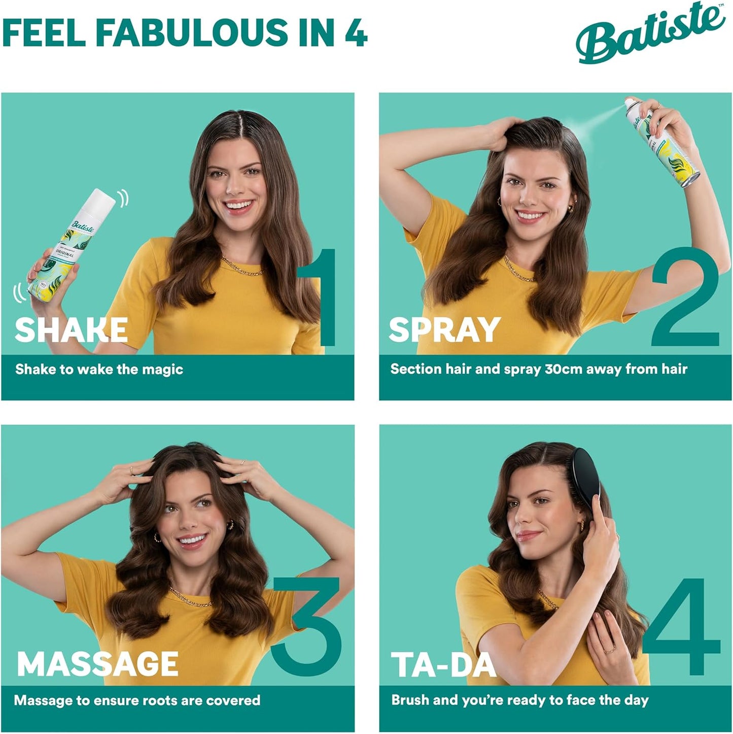 Batiste Dry Shampoo Dark Hair 350mL