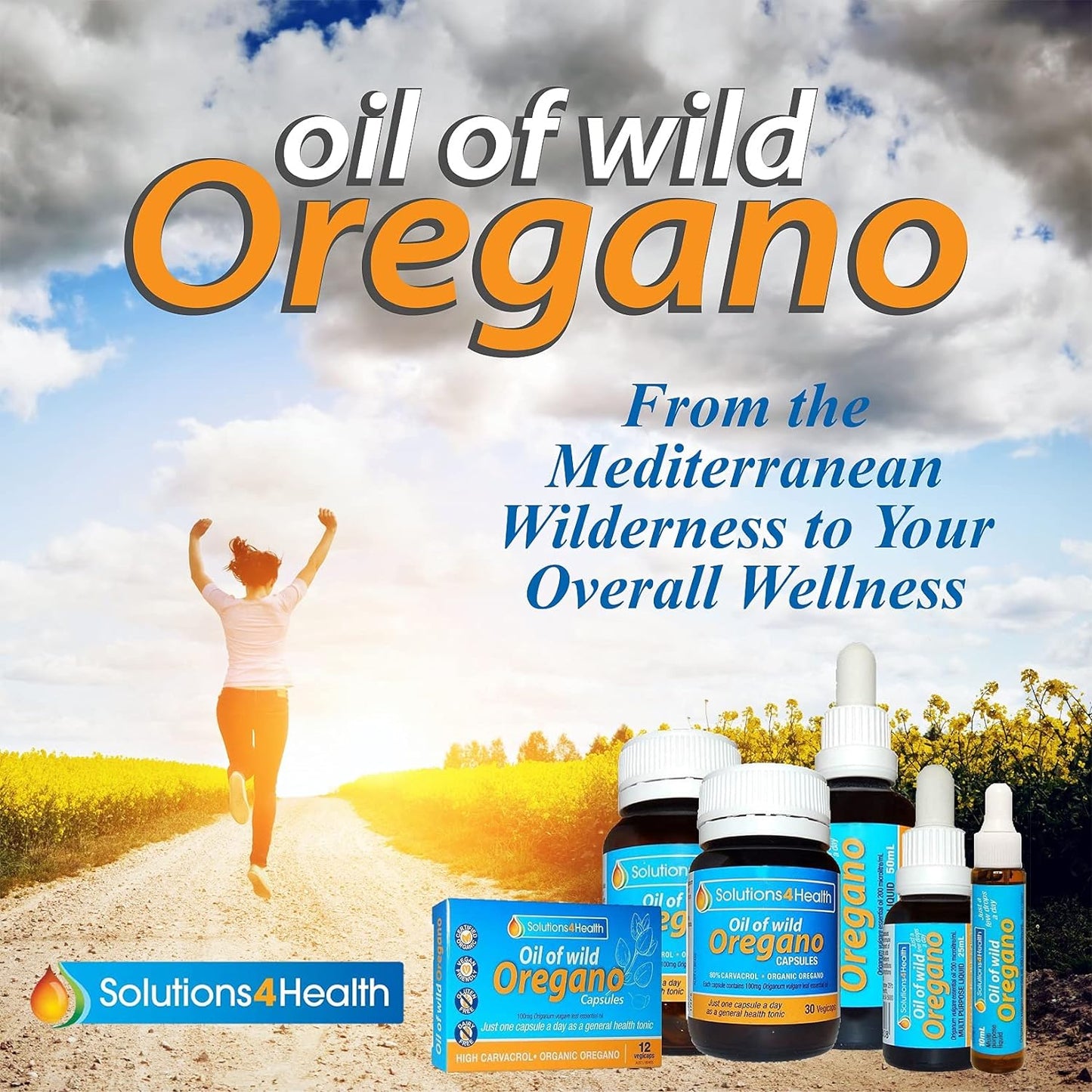 Solutions 4 Health Oil of Wild Oregano, Black Seed Oil & Olive Leaf Extract Skin Cream 50g - Cutprice Online