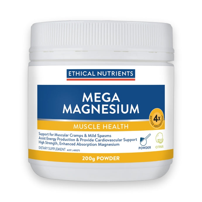 Ethical Nutrients Mega Magnesium Muscle Health Citrus 200g