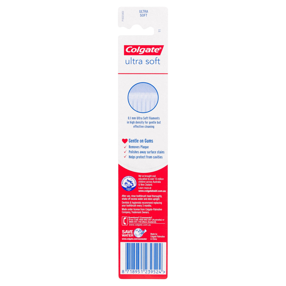 Colgate Ultra Soft Compact Head Manual Toothbrush 1 pack Colours may vary