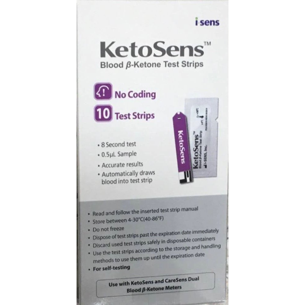 Caresens Ketosens Blood Ketone Test Strips 10 Pack - Cutprice Online