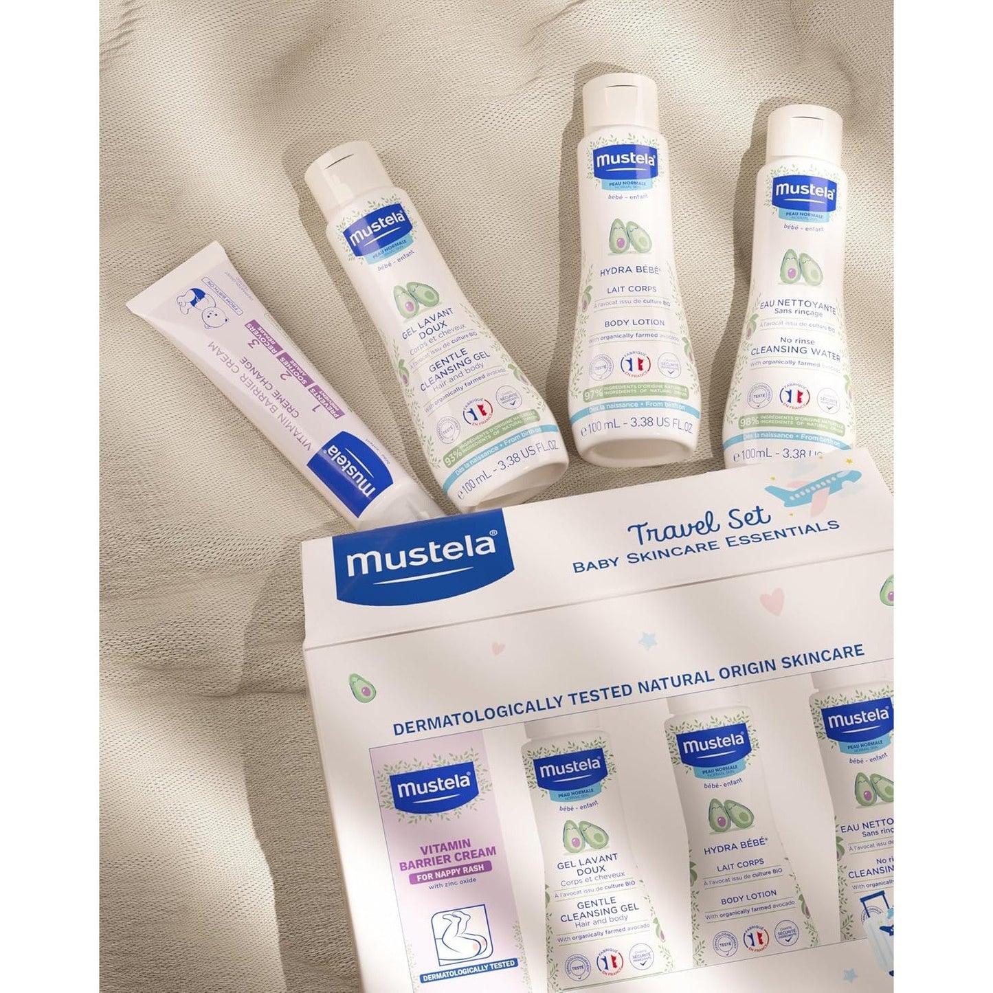 Mustela 4 Piece Travel Set
