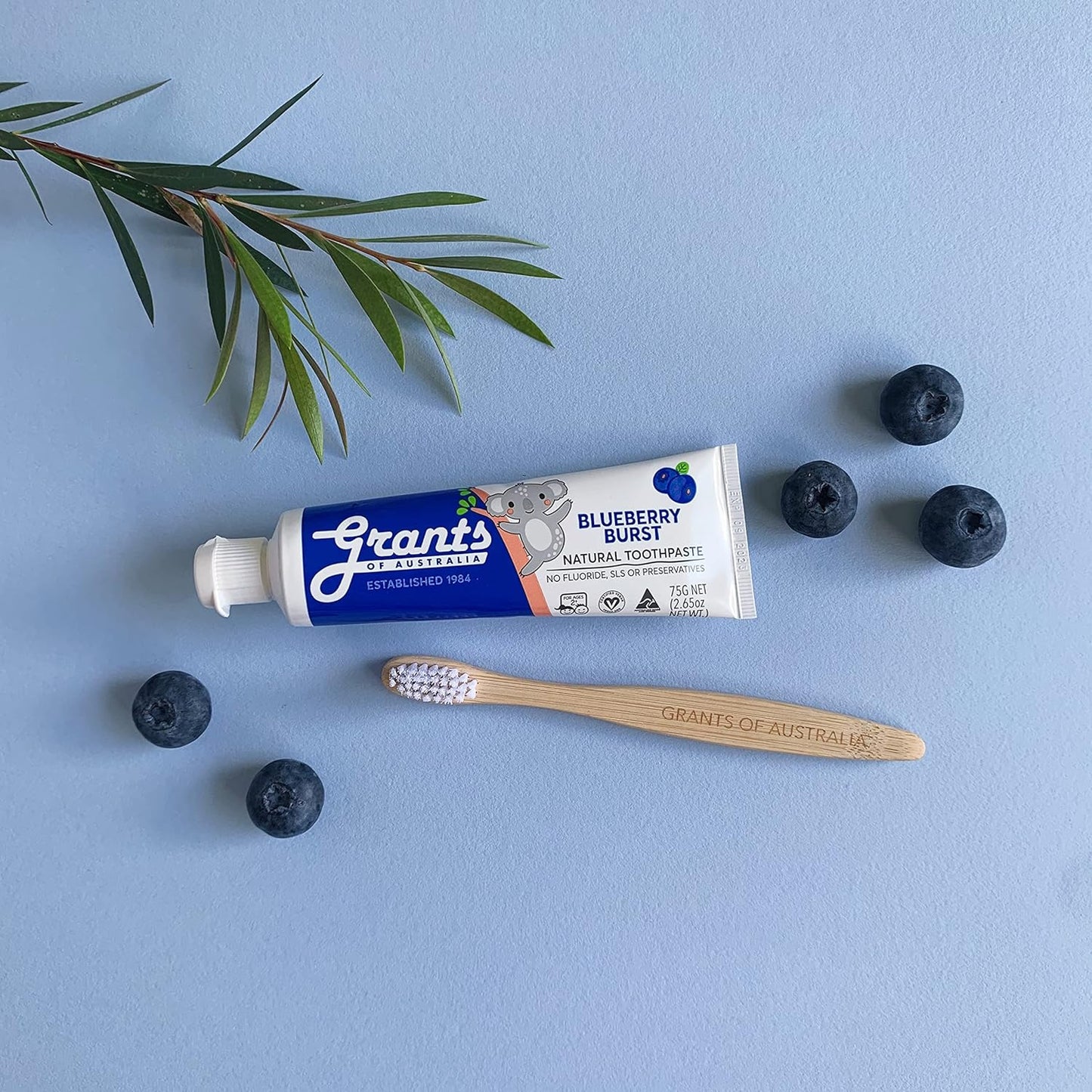 Grants Of Australia Natural Toothpaste Kids Blueberry Burst 75g - Cutprice Online