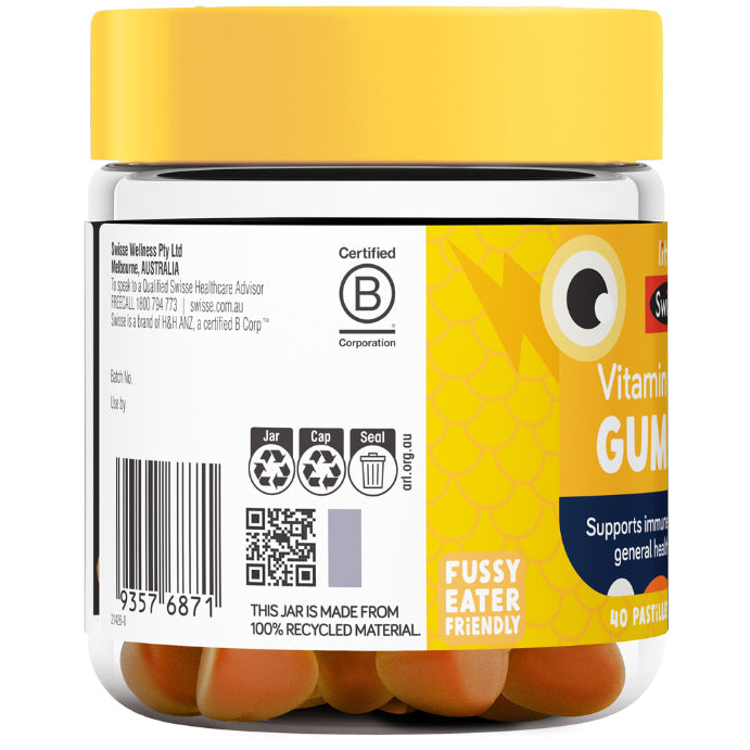 Little Swisse Vitamin C + Zinc Gummies 40 Pack - Cutprice Online