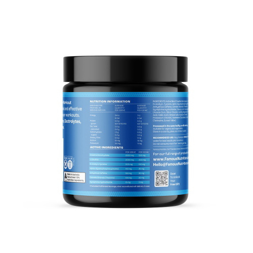 Famous Nutrition Pre-workout Mango Passion 225g