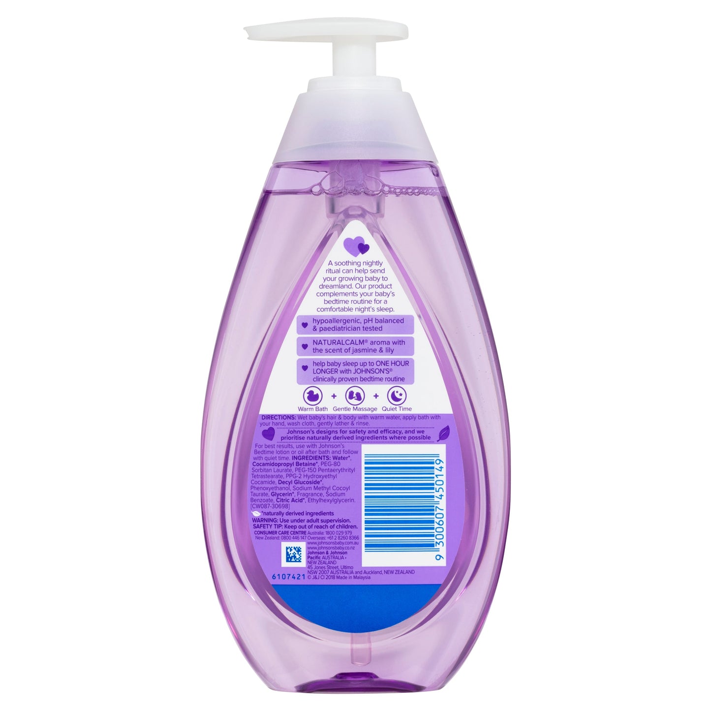Johnson's Bedtime Jasmine & Lily Scented Baby Bath 500mL