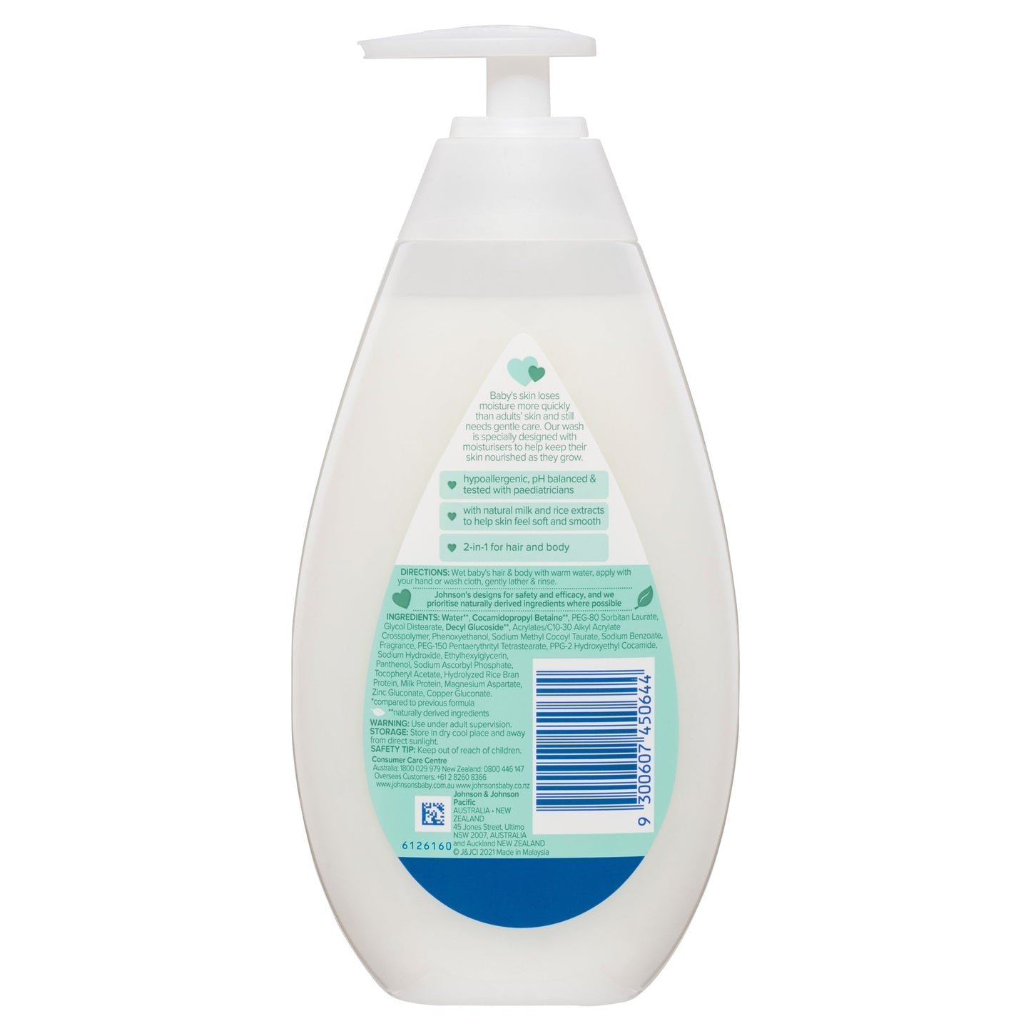 Johnsons Baby Bath Milk & Rice 500mL - Cutprice Online