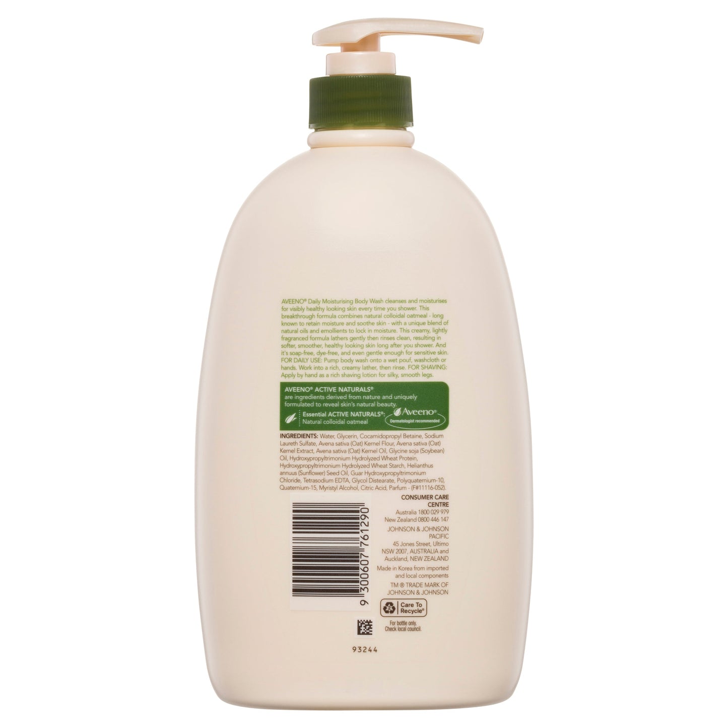 Aveeno Active Naturals Daily Moisturising Body Wash 1 Litre - Cutprice Online