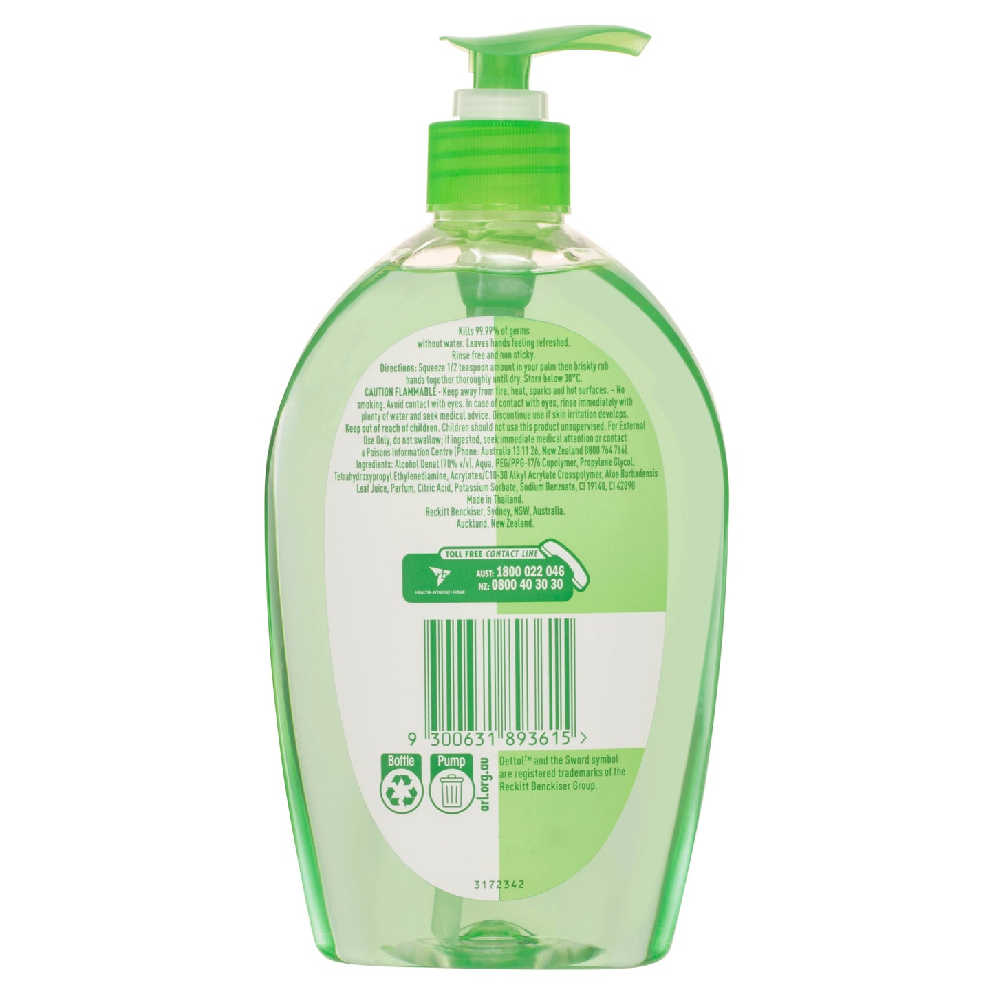 Dettol Instant Hand Sanitiser Instant Hand Sanitizer Refresh With Aloe 500ml - Cutprice Online