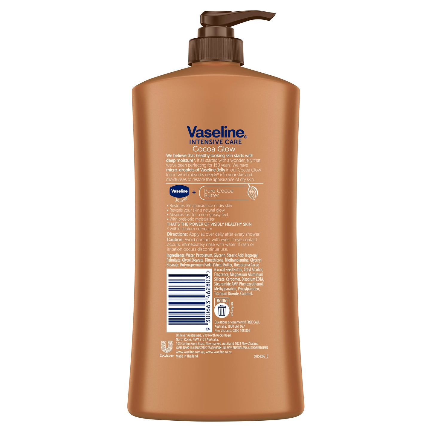 Vaseline Intensive Care Body Lotion Cocoa Glow 750ml - Cutprice Online