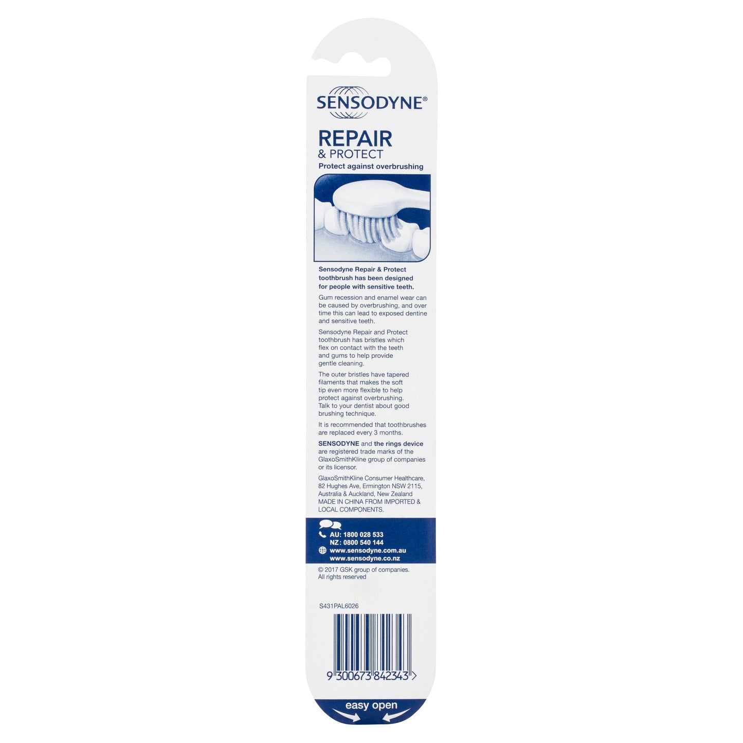 Sensodyne Sensitive Teeth Repair & Protect Toothbrush 1 Pack - Cutprice Online