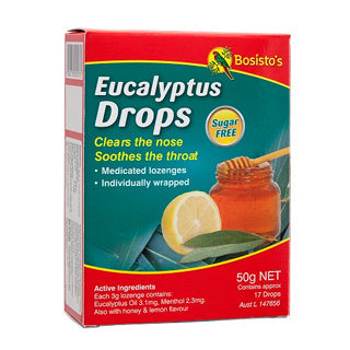 Bosisto's Eucalyptus Sugar Free Drops 50g - Cutprice Online