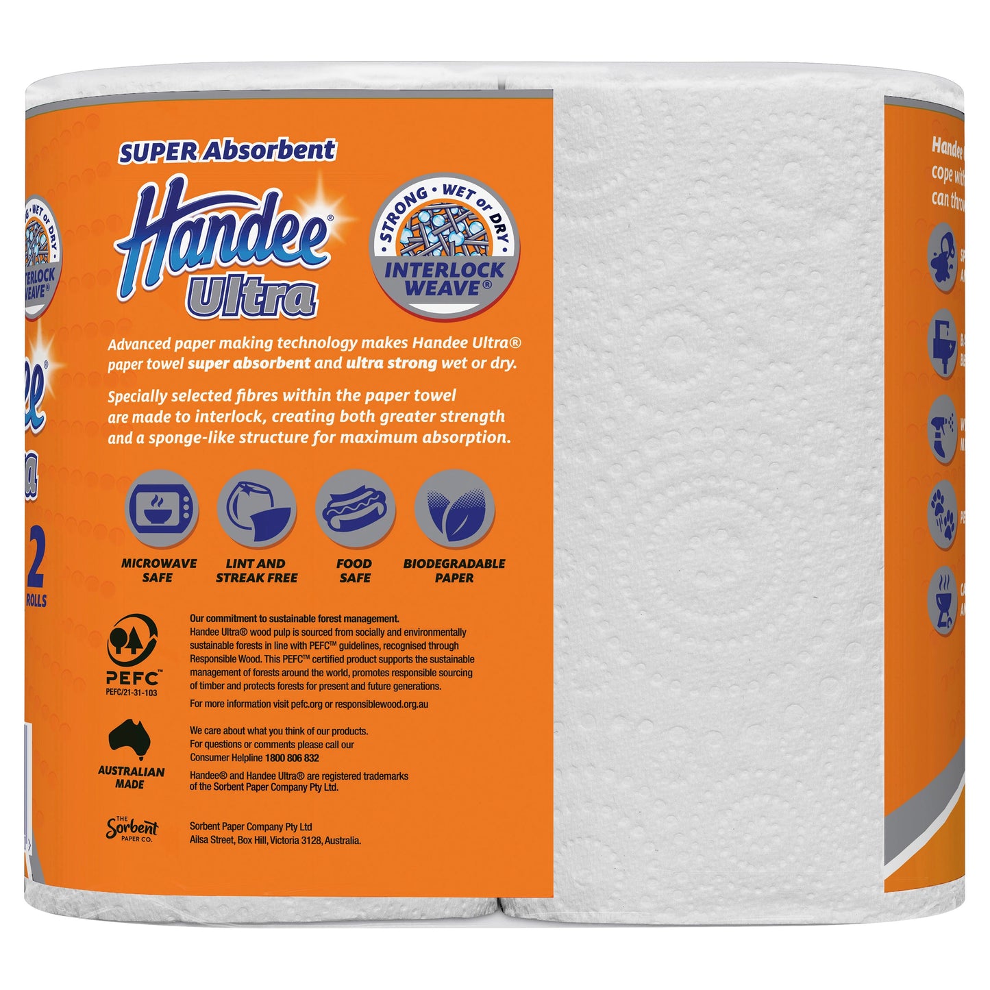 Handee Ultra Towel White 2PK - Cutprice Online