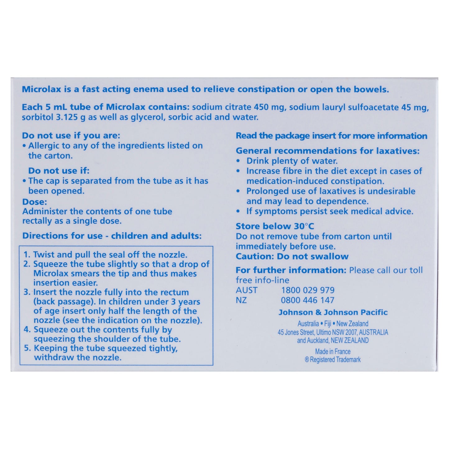 Microlax Enemas 5mL Pack 4 - Cutprice Online