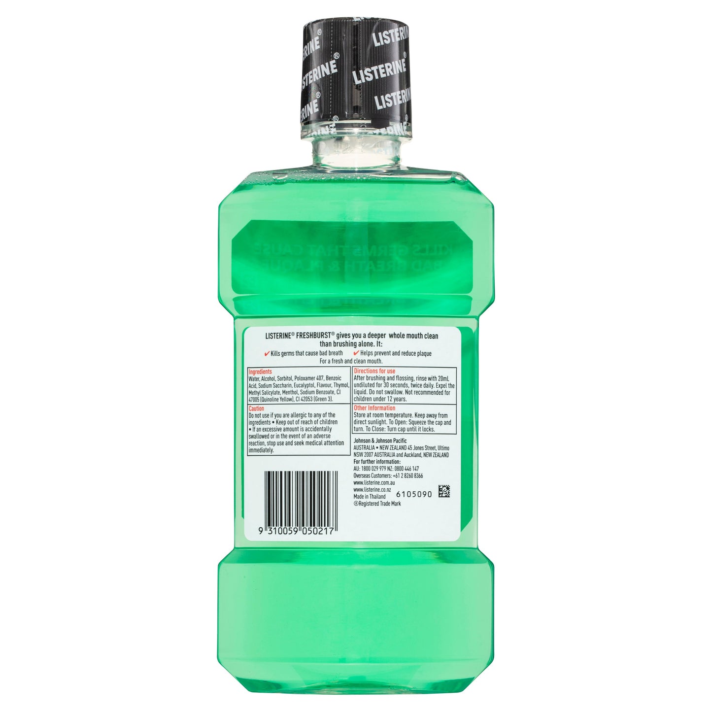LISTERINE FreshBurst Antiseptic Mouthwash 500mL - Cutprice Online
