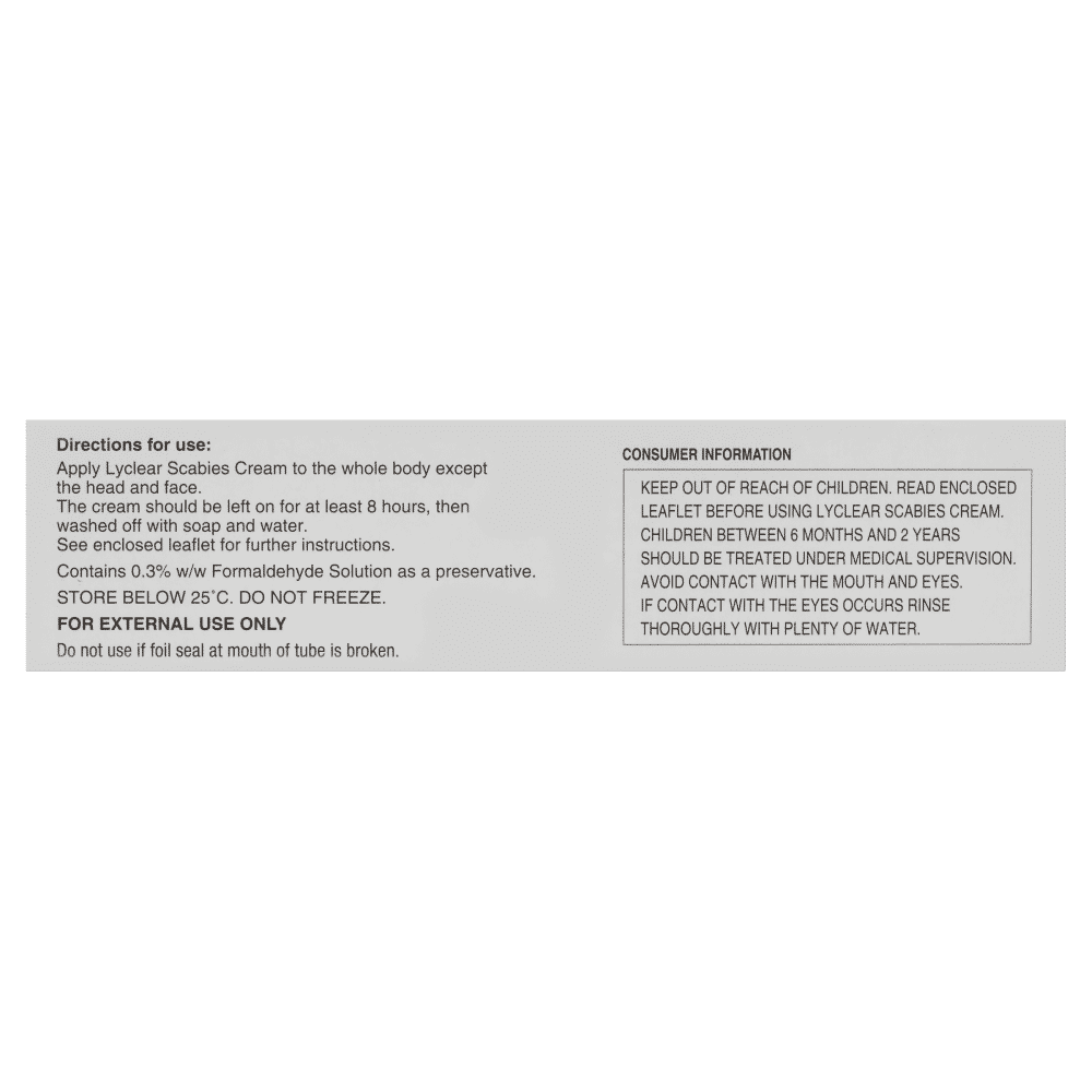 Lyclear Scabies Cream 30g - Cutprice Online