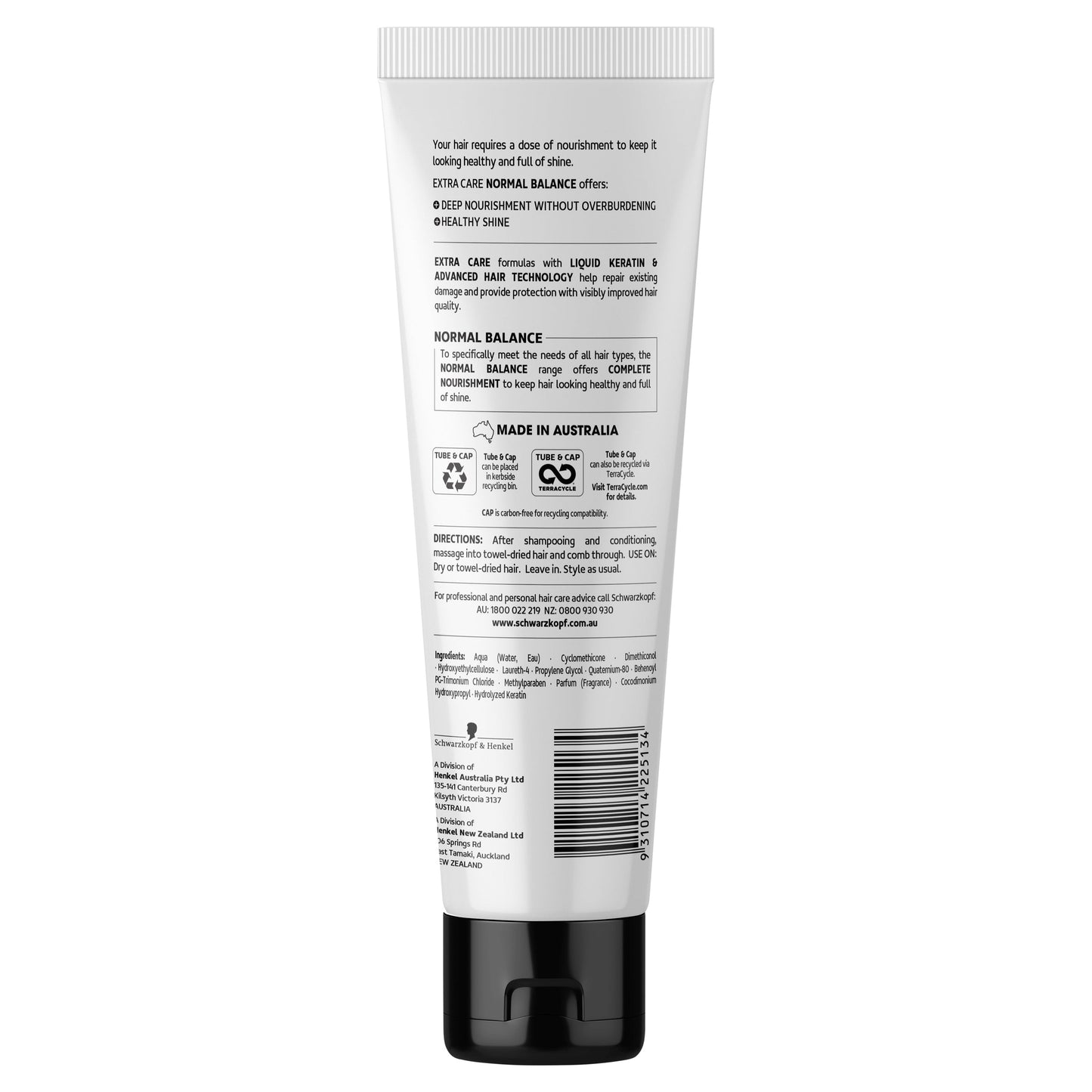 Schwarzkopf Extra Care Leave-In Treatment Normal Balance 150mL - Cutprice Online