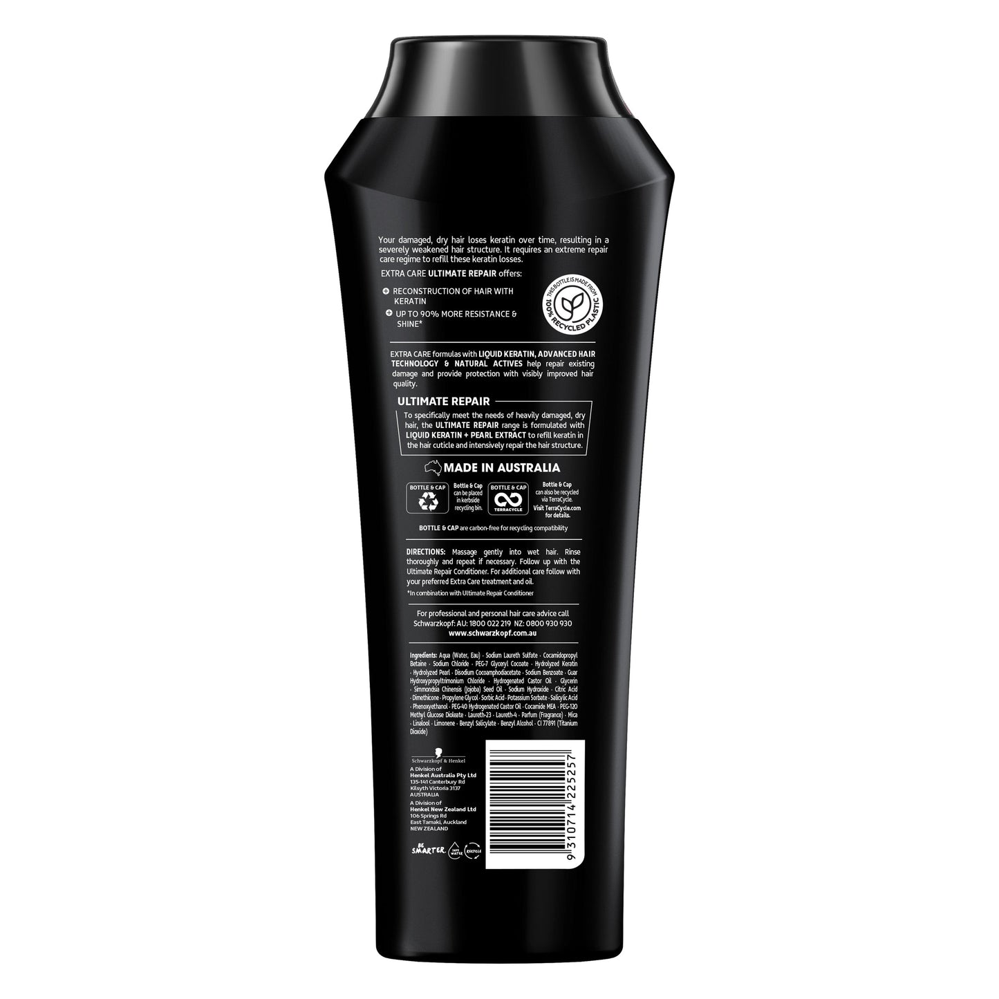 Schwarzkopf Extra Care Ultimate Repair Shampoo 400mL - Cutprice Online