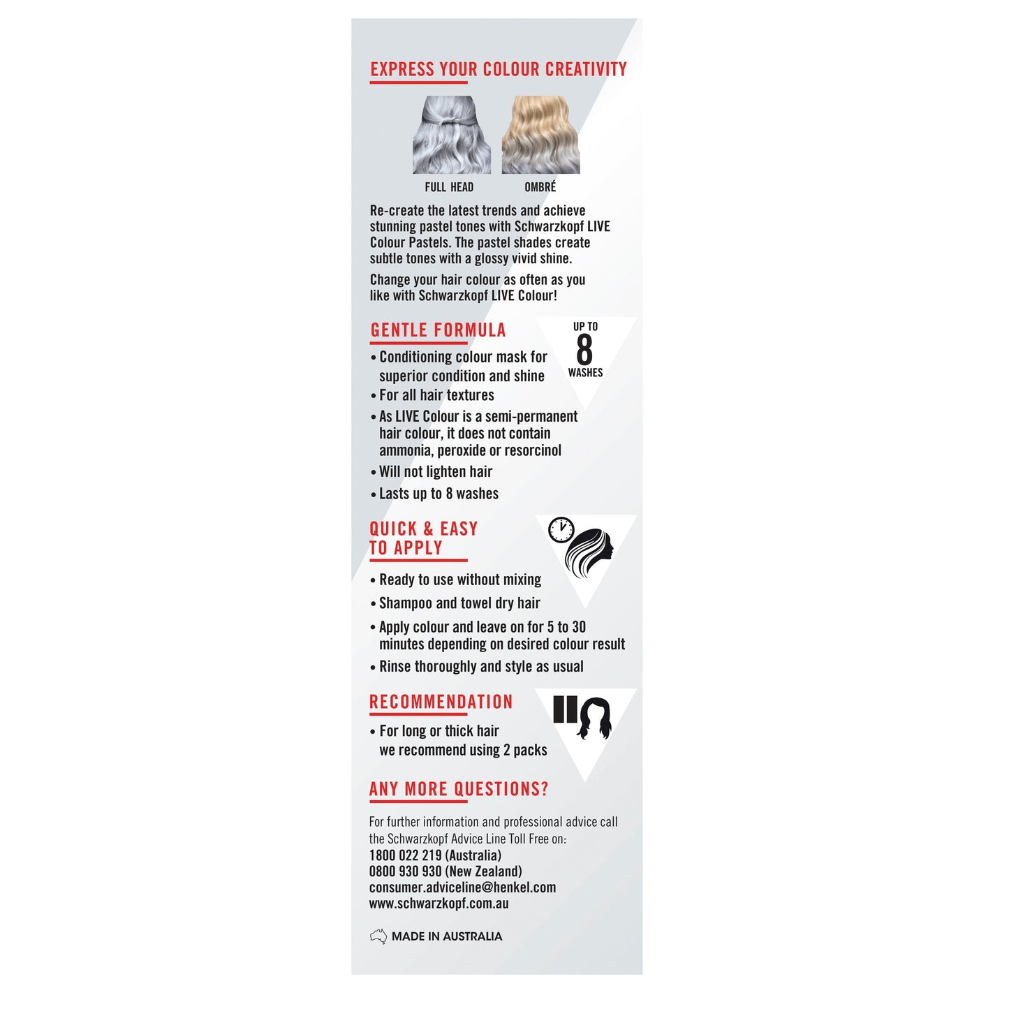 Schwarzkopf Live Colour Pastels Cool Grey 75ml - Cutprice Online