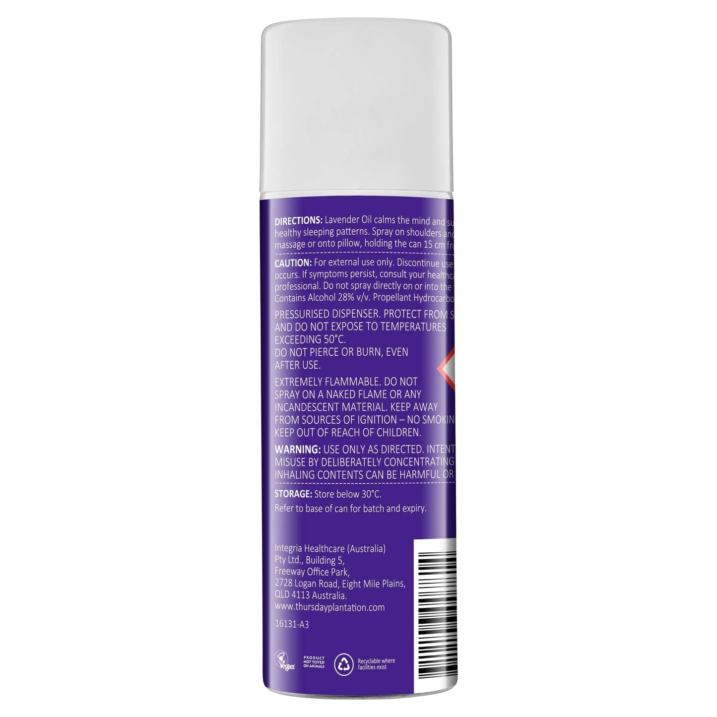 Thursday Plantation Lavender Spray 140g THURSDAY PLANTATION