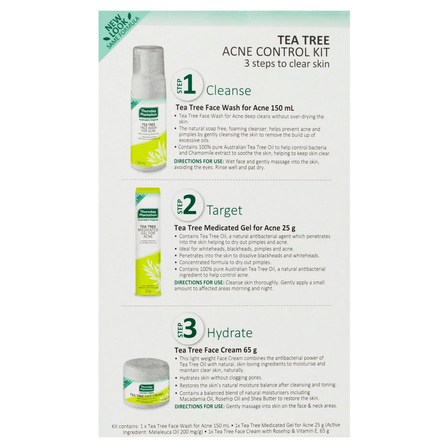 Thursday Plantation Tea Tree Clear Skin and Acne Control Pack THURSDAY PLANTATION