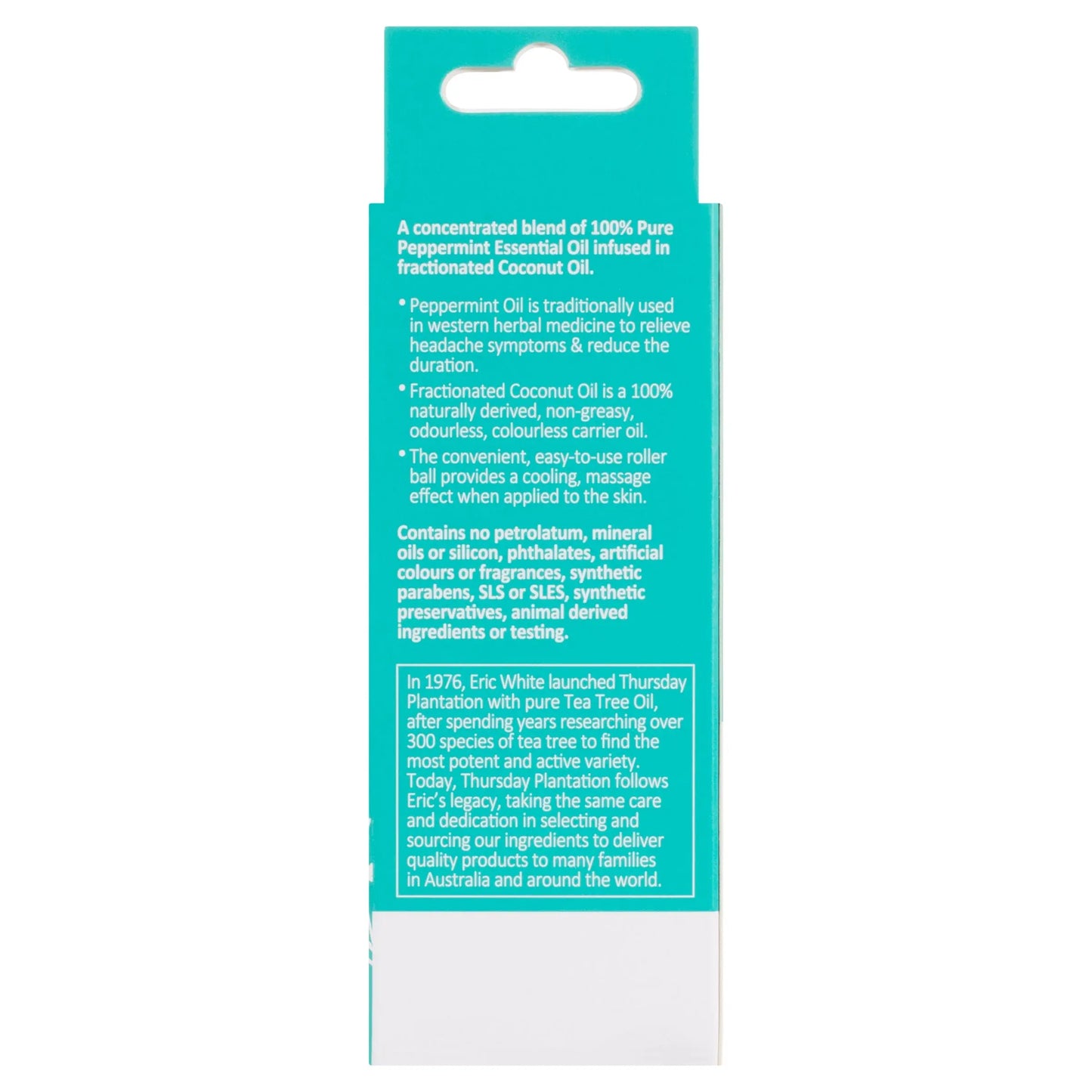 Thursday Plantation Peppermint Headache Pain Relief Roll On 9ml THURSDAY PLANTATION