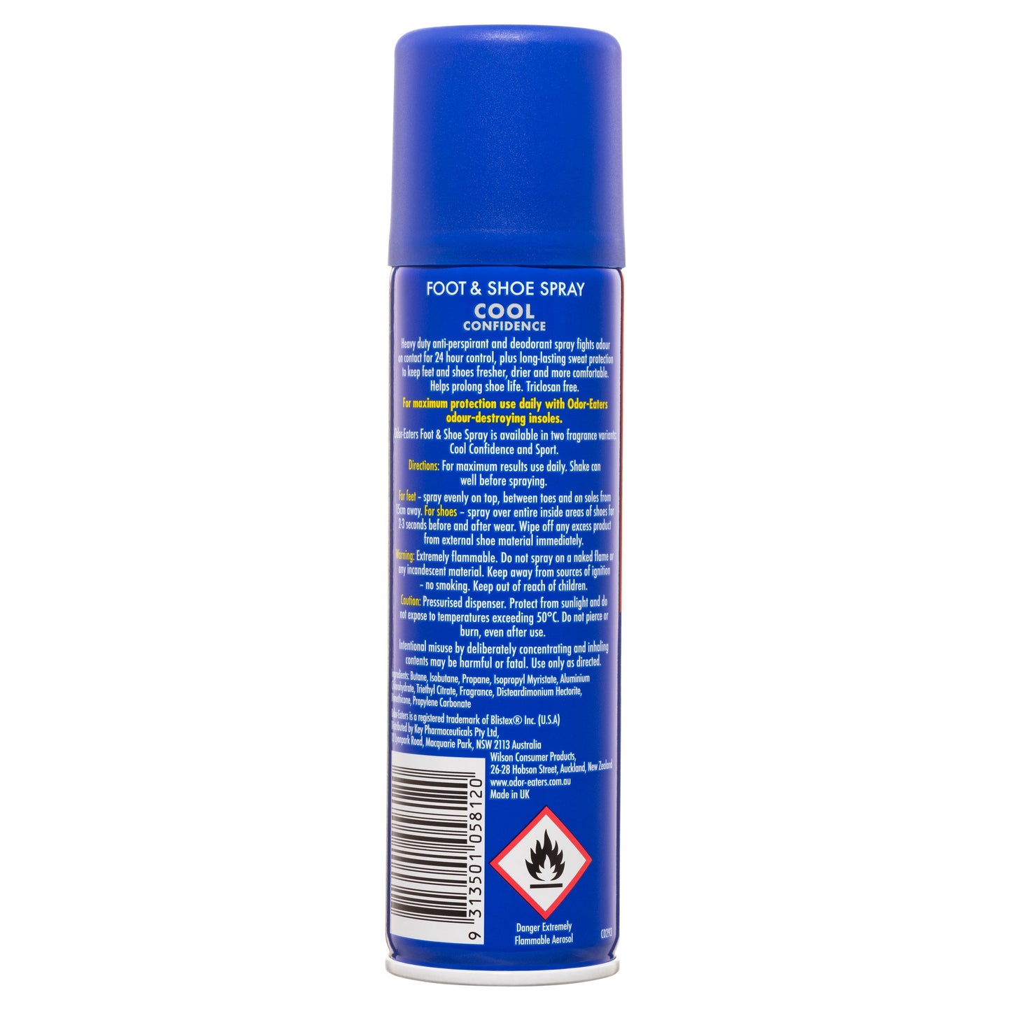 Odor-Eaters Foot & Shoe Spray Cool Confidence 150mL - Cutprice Online